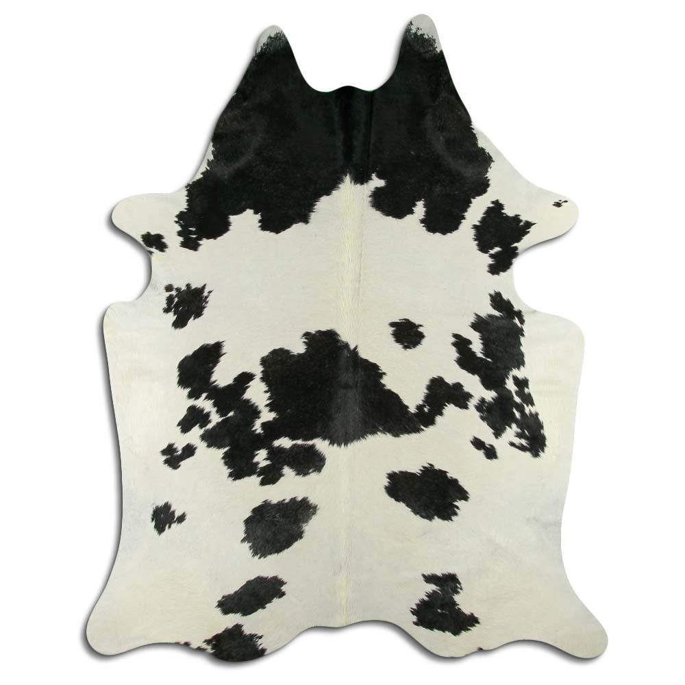 Mark - Black + white cowhide full size