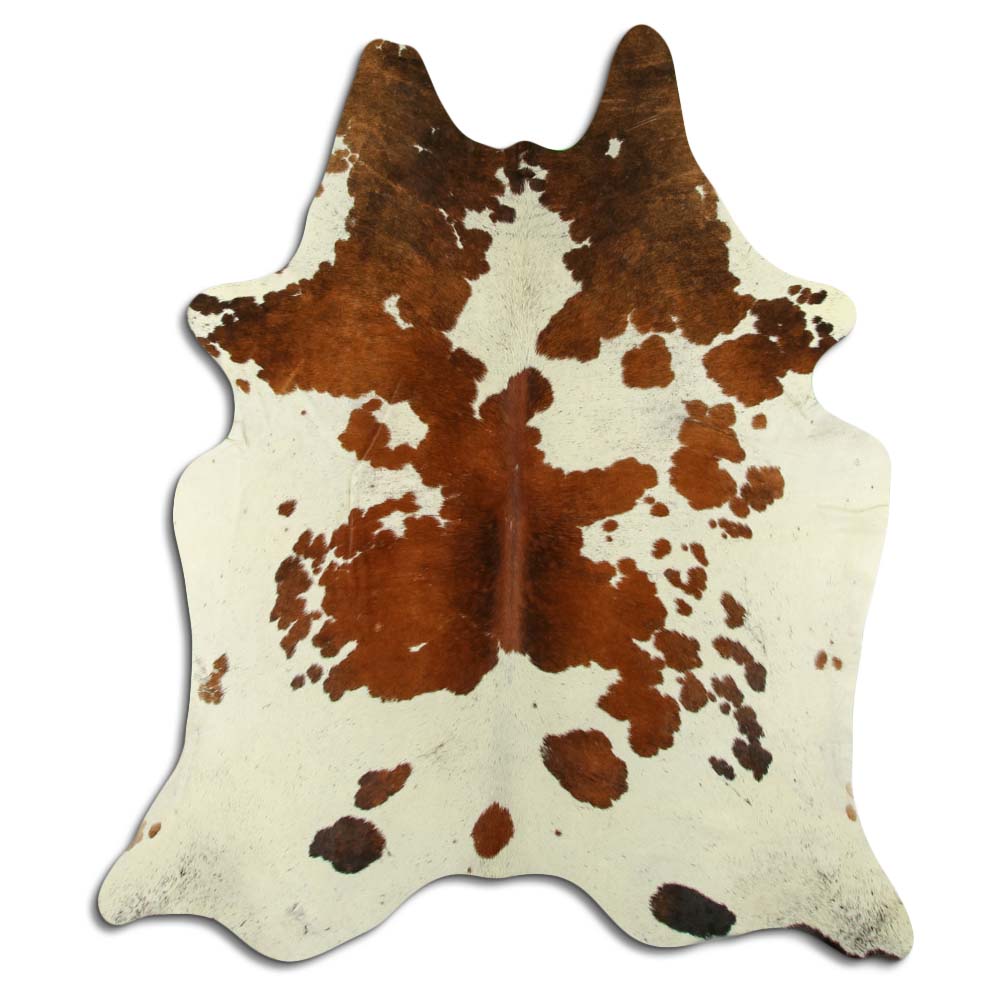 Ruth - White + Brown cowhide full size