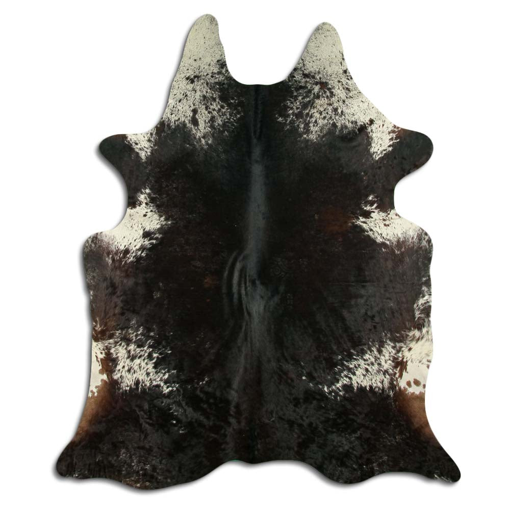 Tate - Brown + White speckle cowhide full size