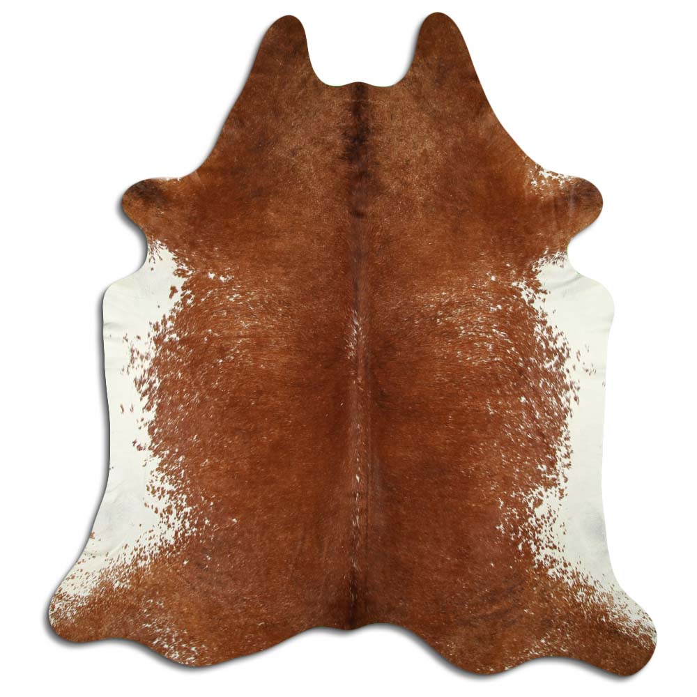 The &#39;JUSTIN&#39; - BROWN + WHITE SPECKLE COWHIDE RUG