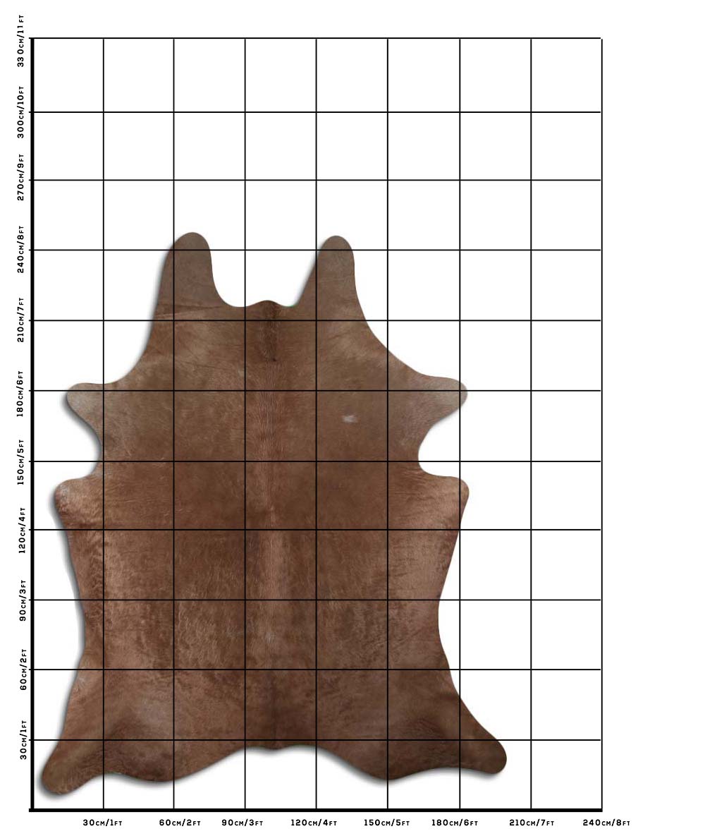Halsey - Tan cowhide size template