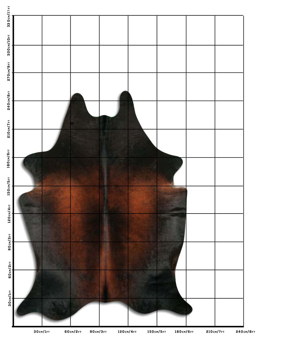 Frazer - cowhide size template