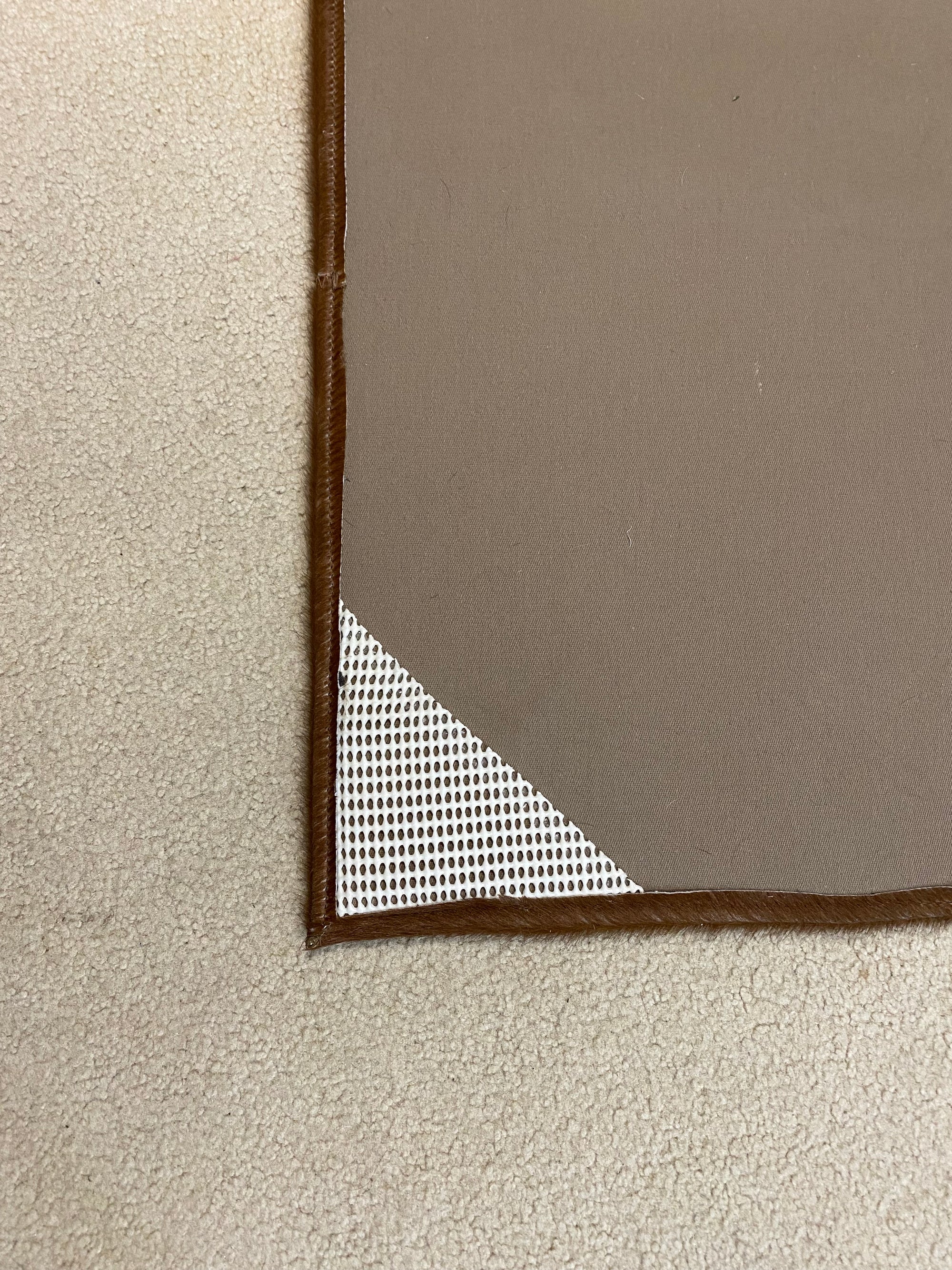 Black & White Patchwork rug back lining