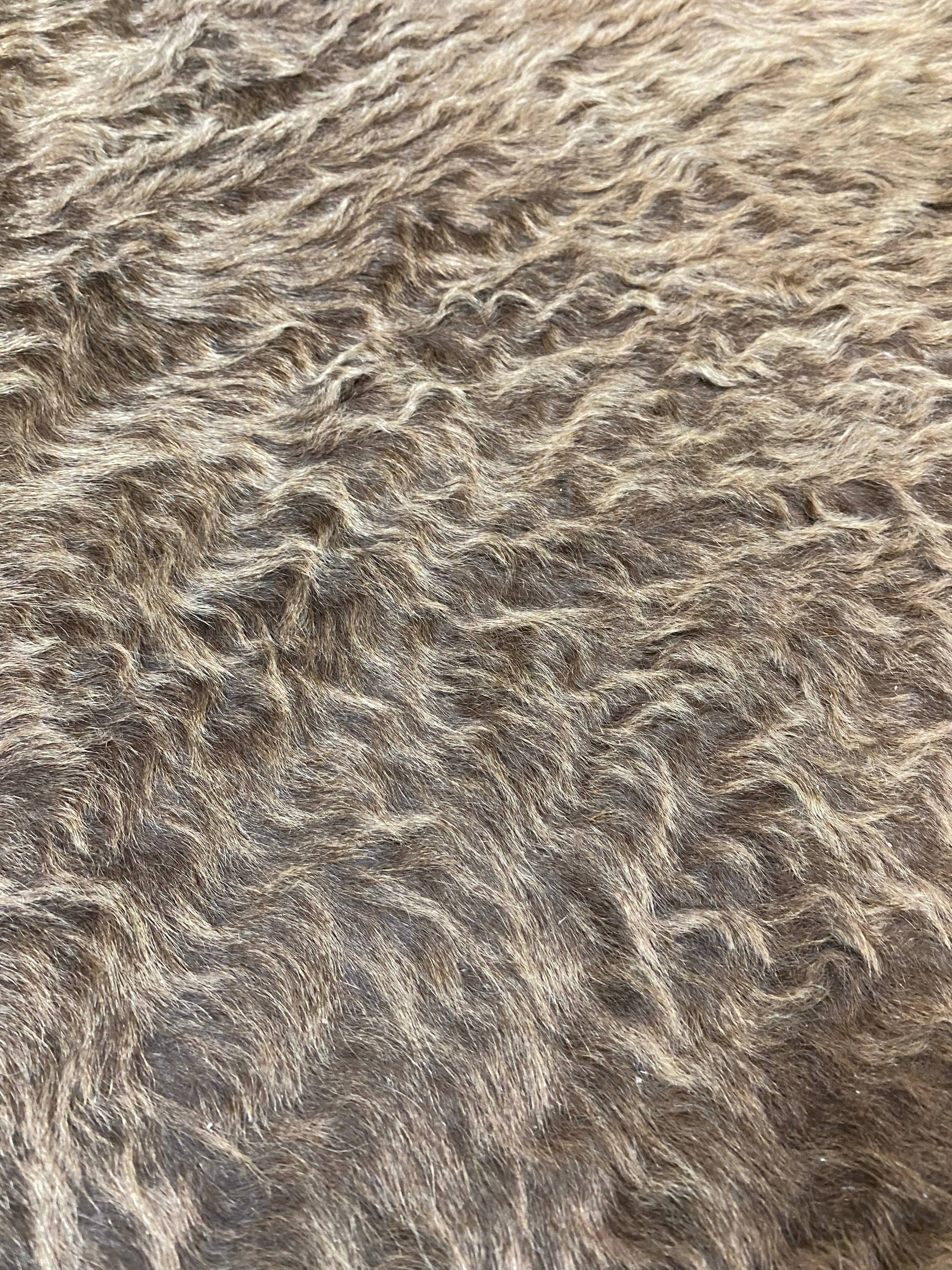Lou - Dark Champagne cowhide close up