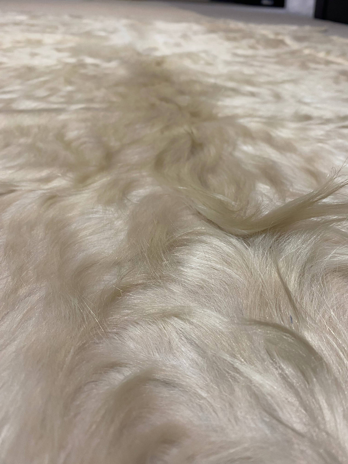 Millie - Light champagne cowhide close up