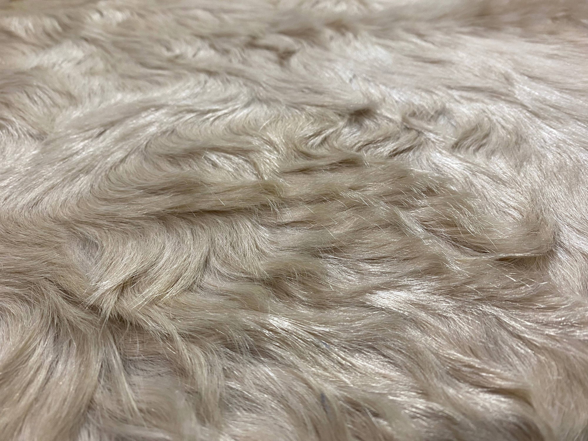 Millie - Light champagne cowhide close up