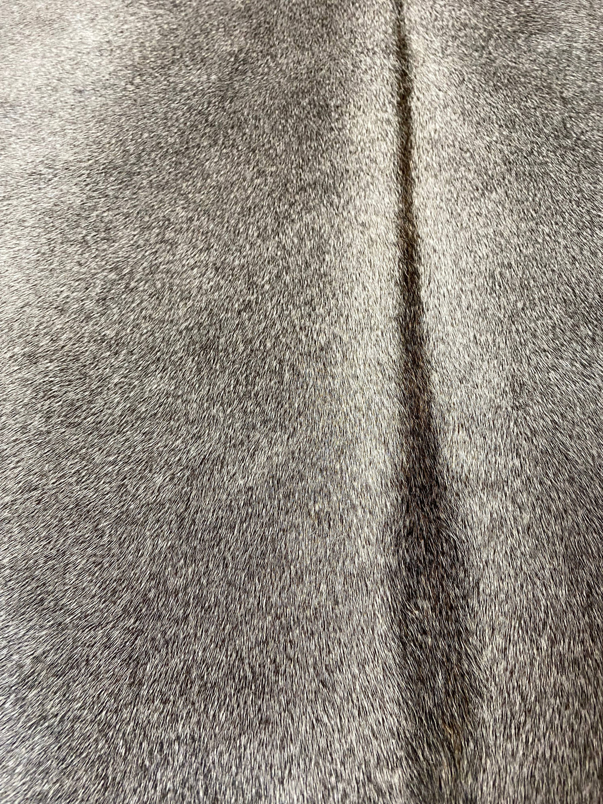 Sophie - Grey speckle cowhide close up